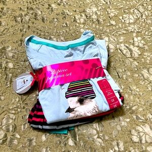 So NWT Stripe 2 Piece Pajama Set
